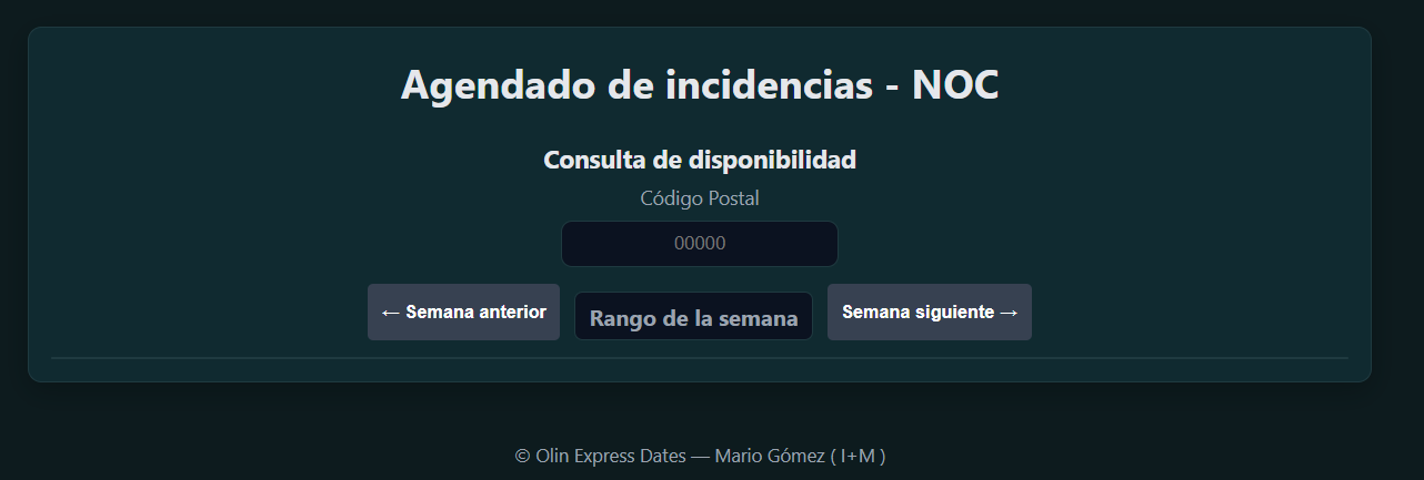 Agendado — Vista general