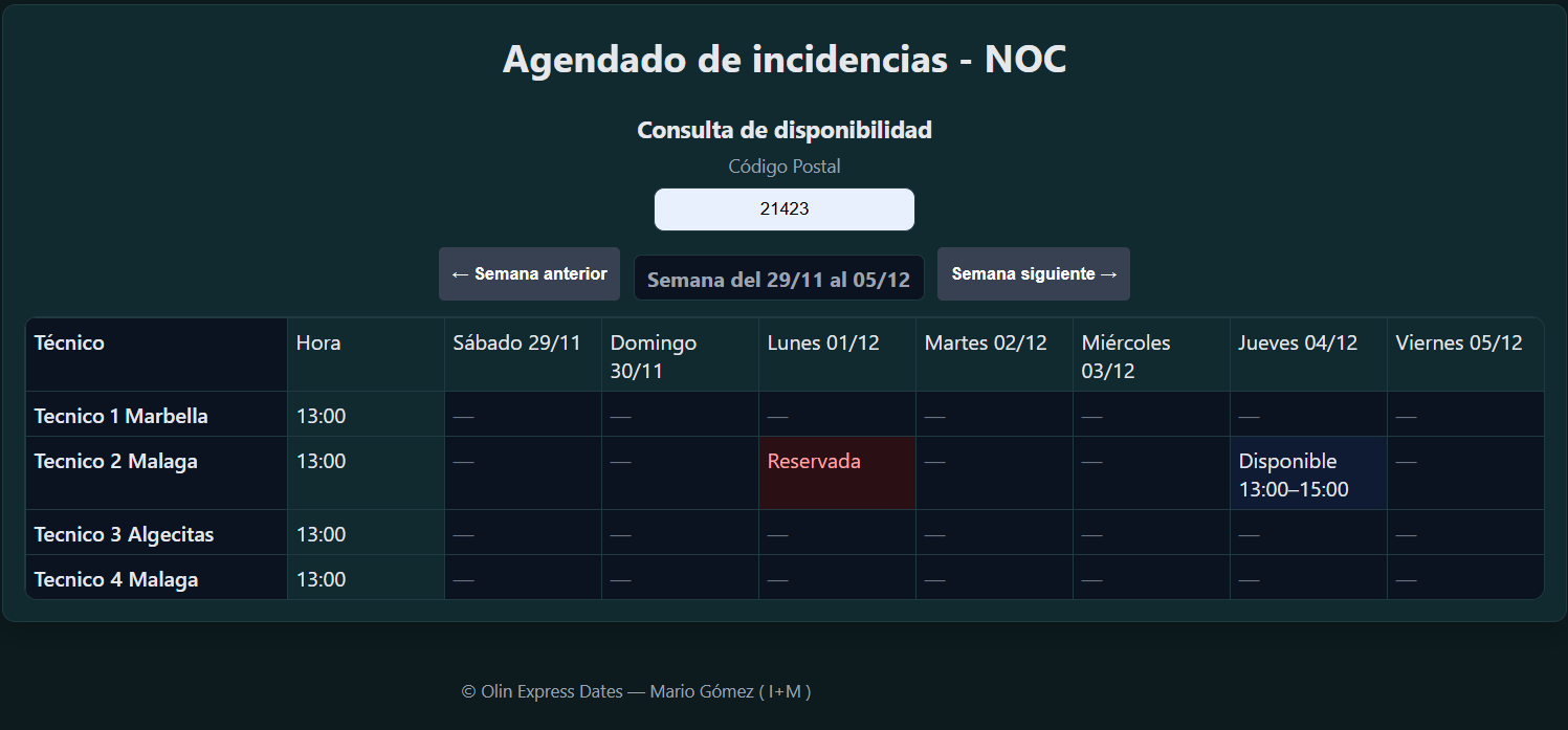 Agendado — Calendario